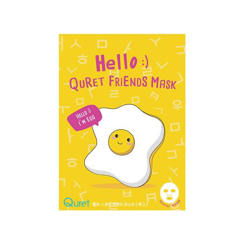 [Quret] Hello Quret Friends Mask - Egg